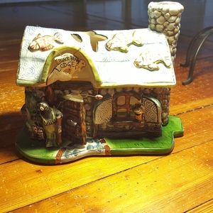 Log Cabin Candle Tea Candle Holder